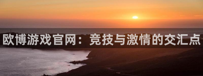 星耀国际体育注册代理：欧博游戏官网：竞技与激情的交汇点